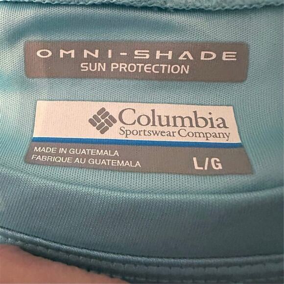 Columbia Men's Terminal Tackle Long Sleeve Shirt  Blue Size L Sun Protection - Picture 6 of 11